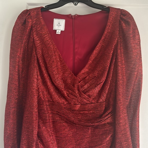 Flashy Red Mini Dress - Picture 2 of 3